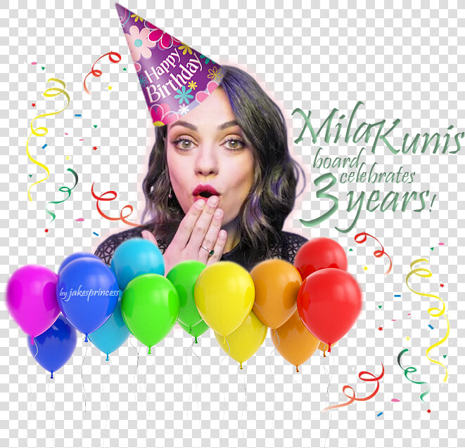 Mila Kunis Board Celebrates 3 Years On Fanforum   Confetti  HD Png DownloadTransparent PNG