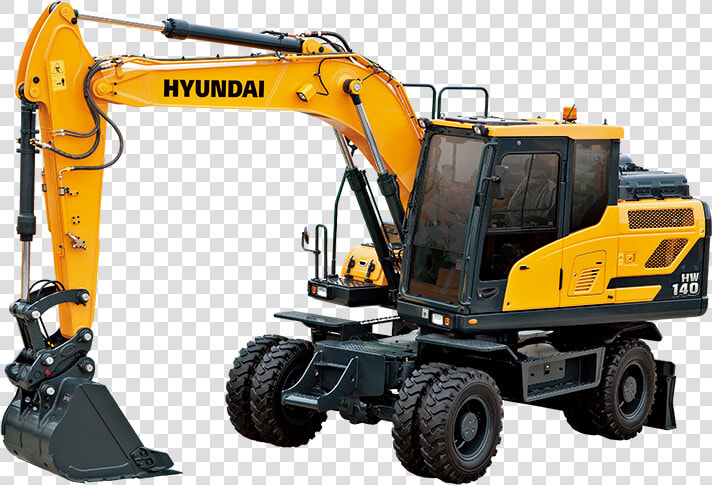 Backhoe Vector Digger Jcb   Hyundai Hw140  HD Png DownloadTransparent PNG