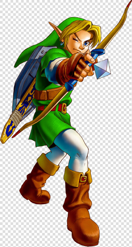 Legend Of Zelda Ocarina Of Time   Png Download   Legend Of Zelda Link Bow  Transparent PngTransparent PNG