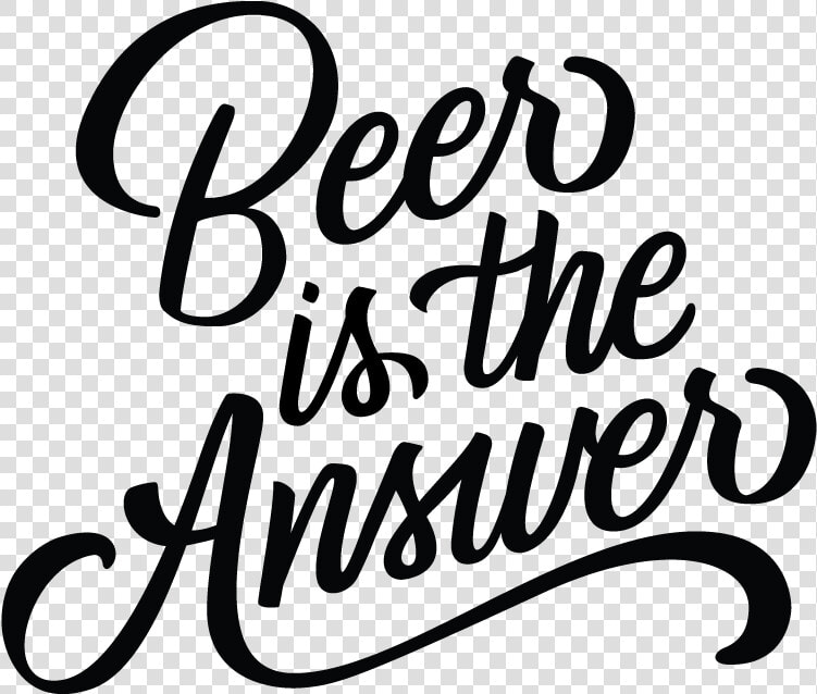 Beer Black Big   Answer Brewpub Logo  HD Png DownloadTransparent PNG