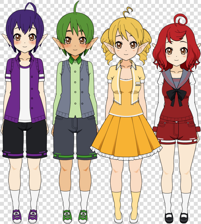 Teletubbies Anime   Png Download   Teletubbies As Anime Girls  Transparent PngTransparent PNG