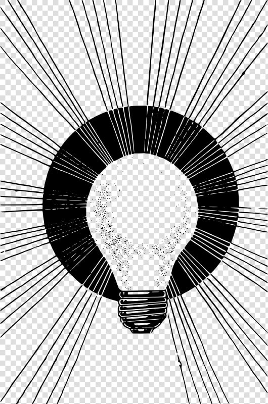 Light bulb Rays   Ray Of Light Clipart Black And White  HD Png DownloadTransparent PNG