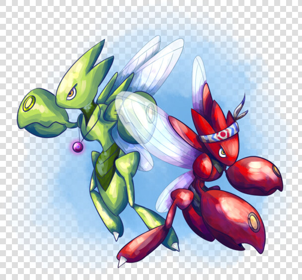 Art By Hotfuzzball   Pokemon Scizor Beta  HD Png DownloadTransparent PNG