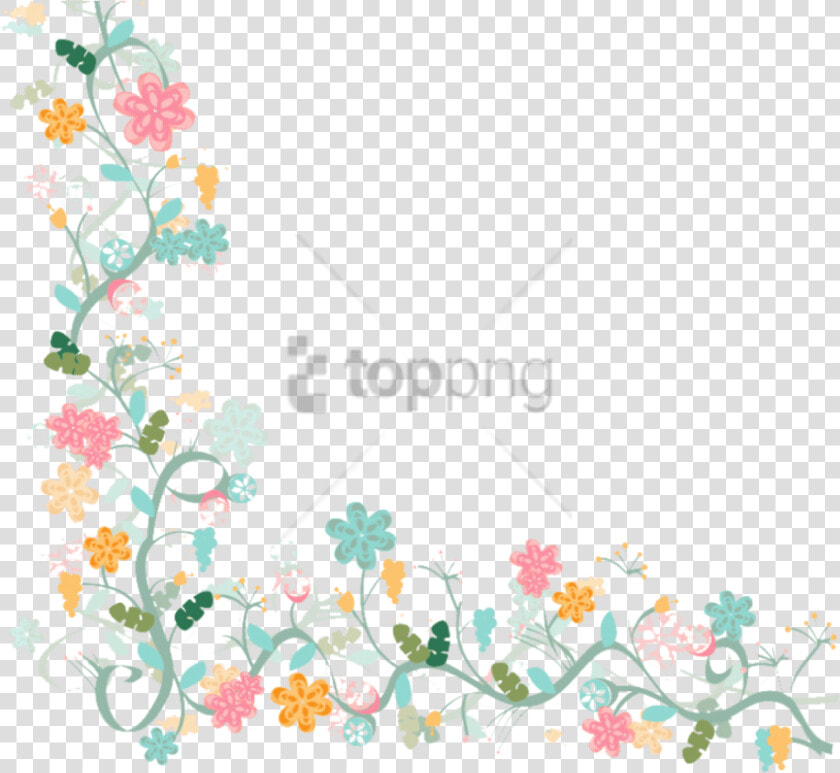 Free Png Watercolor Flower Vector Border Png Image   Vector Border Flowers Png  Transparent PngTransparent PNG