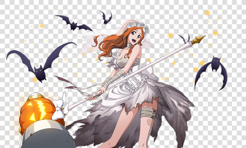 Anime  Anime Girl  And Bleach Image   Bleach Brave Souls Halloween Orihime  HD Png DownloadTransparent PNG