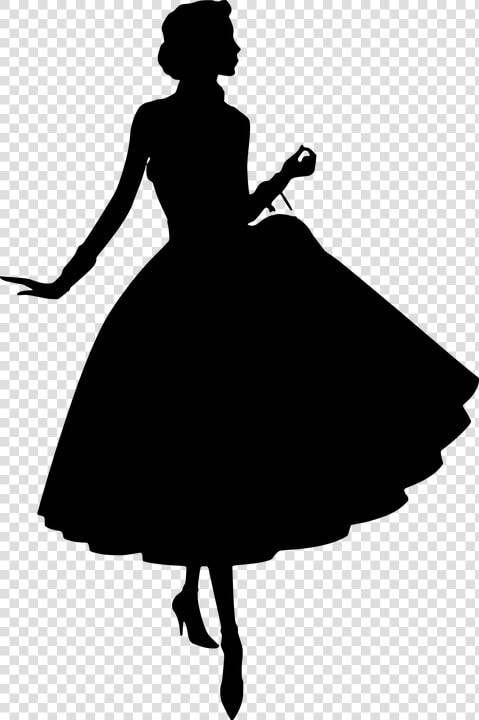 Dress  Silhouette  Women  Dance  Lady  Girl  Beauty   Silueta De Niña Con Vestido  HD Png DownloadTransparent PNG