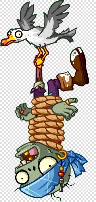 Plants Vs Zombies 2 Seagull Zombie  HD Png DownloadTransparent PNG