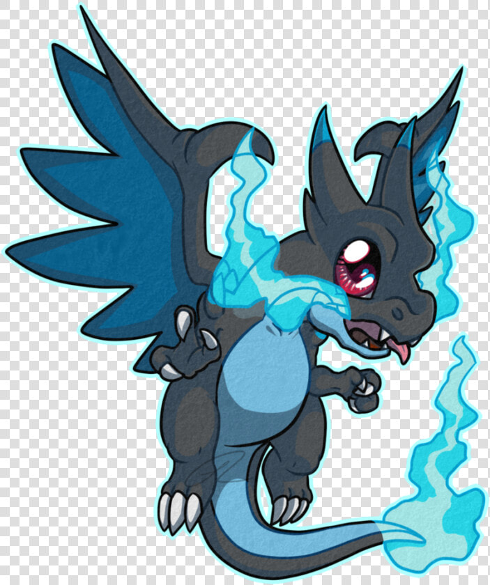 Charizard X Chibi   Mega Charizard X Chibi  HD Png DownloadTransparent PNG