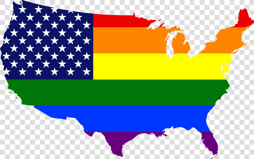 Transparent United State Flag Clipart   Lgbtq Usa  HD Png DownloadTransparent PNG