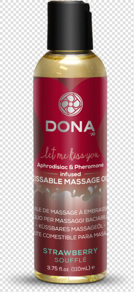 Dona Kissable Massage Oil Strawberry Souffle   Cosmetics  HD Png DownloadTransparent PNG