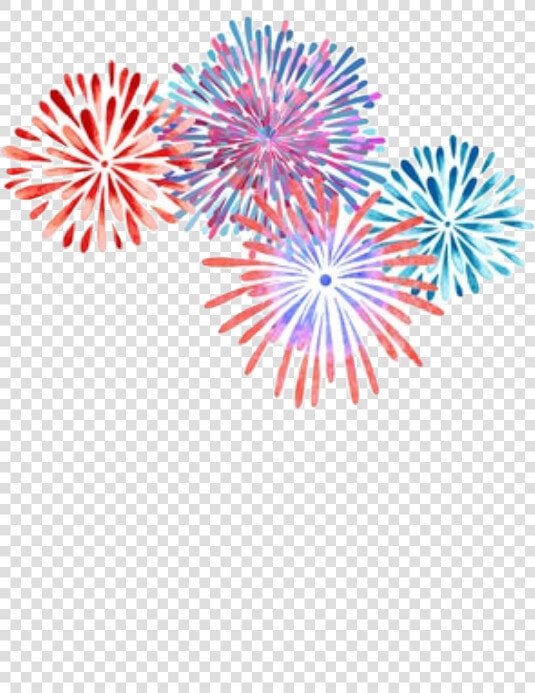  watercolor  fireworks  independanceday  fourthofjuly  HD Png DownloadTransparent PNG