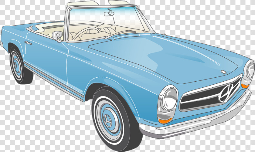 Mercedes  Car  Vehicle  Convertible  Line  Auto   Antique Car  HD Png DownloadTransparent PNG