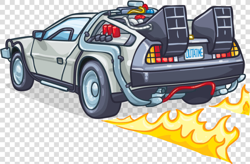 Delorean Car Sticker Spots T shirt Decal Motor Clipart   Back To The Future Car Png  Transparent PngTransparent PNG