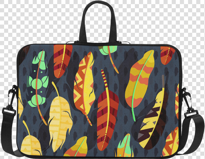 Boho Feather Nature Pattern Laptop Handbags 15   Carcasas Trompeta  HD Png DownloadTransparent PNG