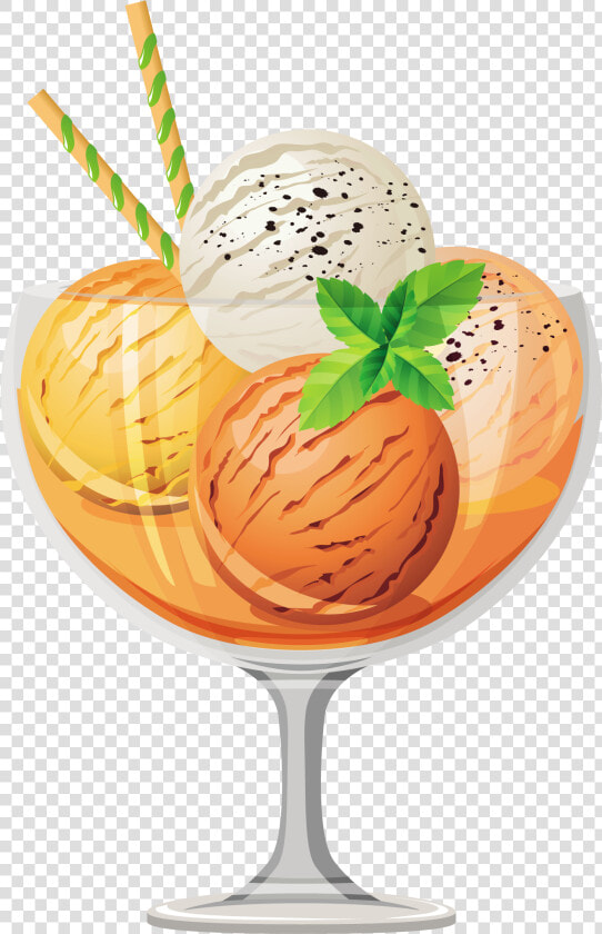 Ice Cream Cocktail Sundae   Fruit Ice Cream Png  Transparent PngTransparent PNG