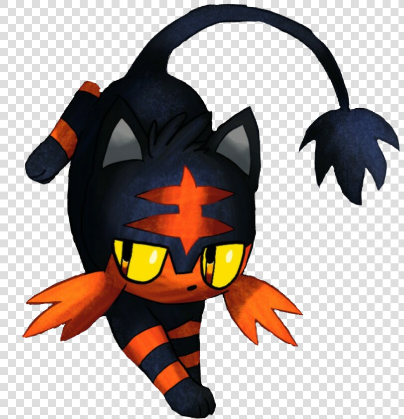  litten  pokemon   Pixel Art Pokémon Flamiaou  HD Png DownloadTransparent PNG