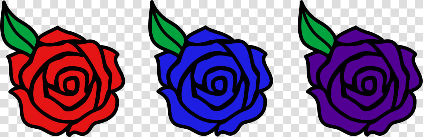 Blue Rose Clipart Valentine Rose   Valentines Day Cartoon Flowers  HD Png DownloadTransparent PNG