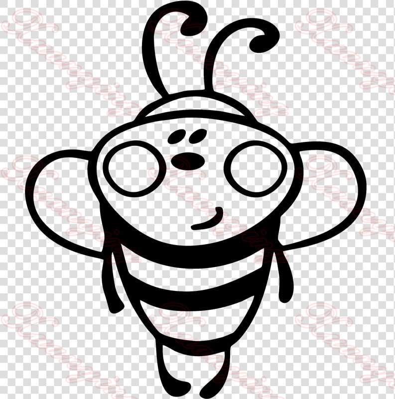 Personality Cartoon Bee Insect Car Stickers Decorative   Пчелка Вектор  HD Png DownloadTransparent PNG