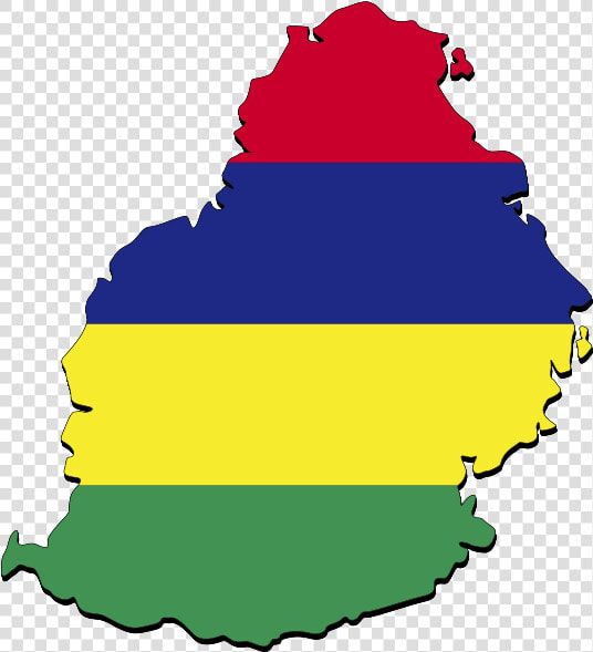 Mauritius Map With Cities   Mauritius Red Blue Yellow Green  HD Png DownloadTransparent PNG