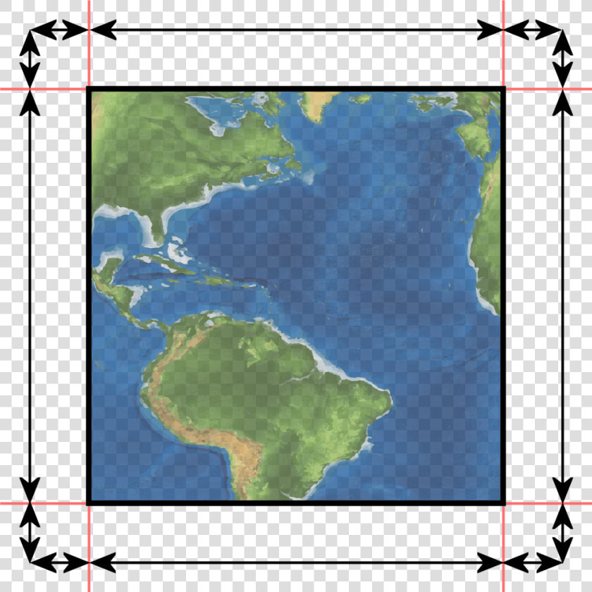 Diagram If The Earth Was Square  To Help Visualise   Earth  HD Png DownloadTransparent PNG