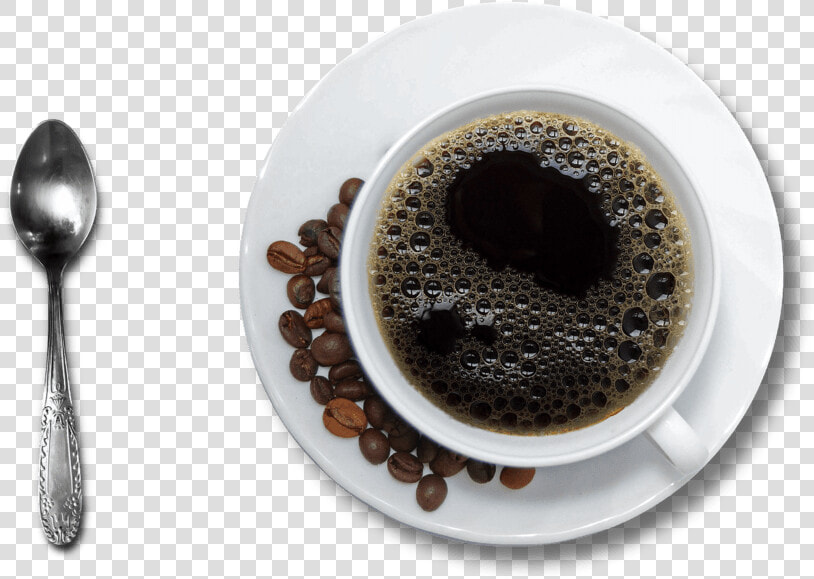 Taza De Café Y Cuchara   Transparent Background Black Coffee Png  Png DownloadTransparent PNG