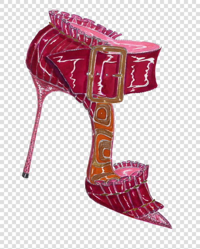 A Sketch Of The Ouf Shoe   Basic Pump  HD Png DownloadTransparent PNG