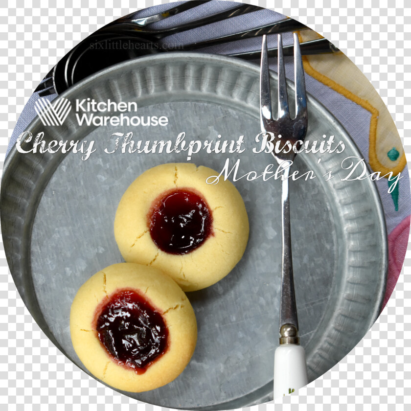 Cherry Thumbprint Biscuits  A Special Mother S Day   Soul Cake  HD Png DownloadTransparent PNG