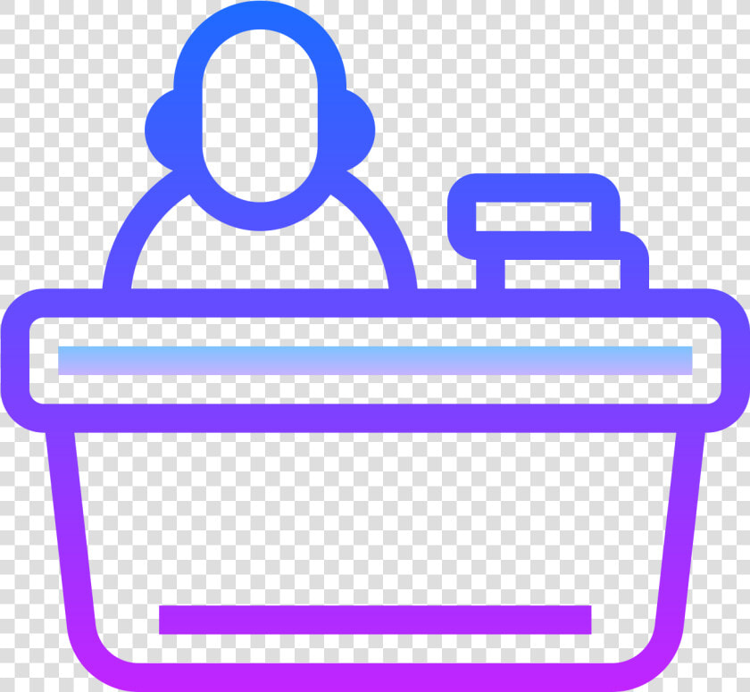 Front Desk Icon   Clip Art  HD Png DownloadTransparent PNG