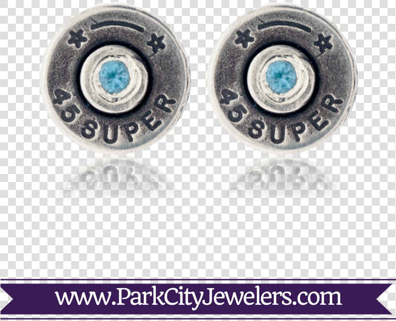 Bullet Casing Blue Topaz Earrings   Earrings  HD Png DownloadTransparent PNG