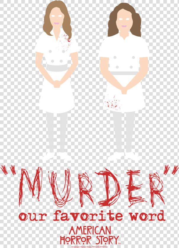 American Horror Story Murder Juniors V Neck T Shirt   Illustration  HD Png DownloadTransparent PNG