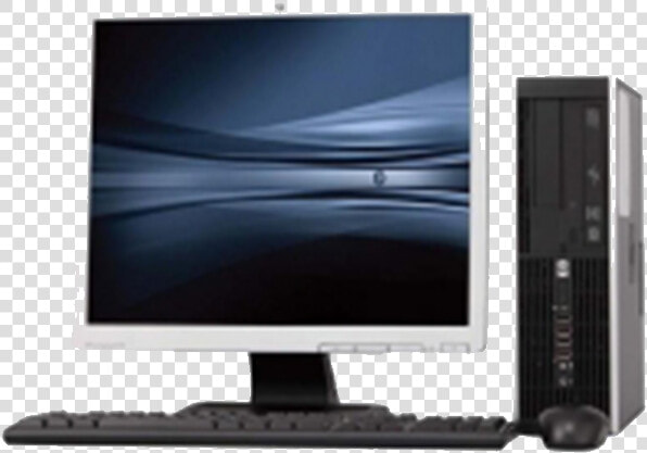 Hp Full Desktop Set   Hp Elite 8000 Monitor  HD Png DownloadTransparent PNG