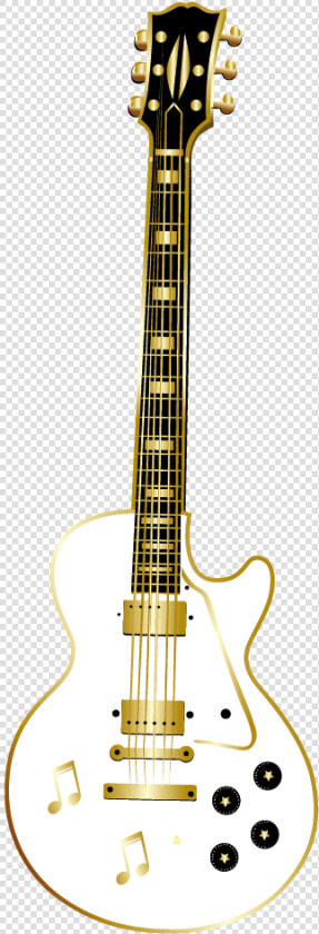 Golden Vector Custom Guitar Instrument Les Paul Clipart   Guitar Images Golden Transparent Background  HD Png DownloadTransparent PNG