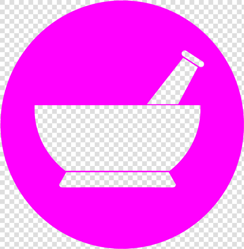 Pink Circle Mortar And Pestle Merchandise   Mortar And Pestle Pharmacy Logo  HD Png DownloadTransparent PNG