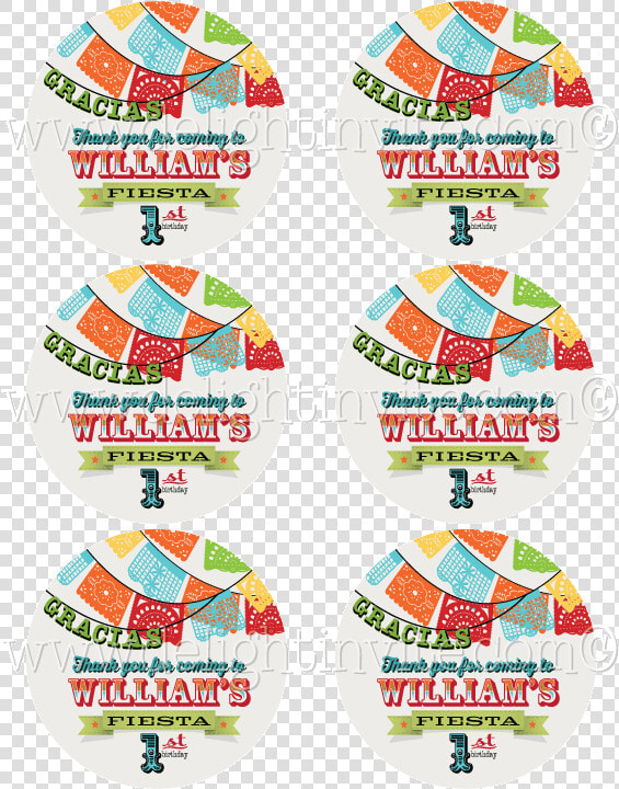 Mexican Fiesta Birthday Invitation Sticker Tag   Circle  HD Png DownloadTransparent PNG