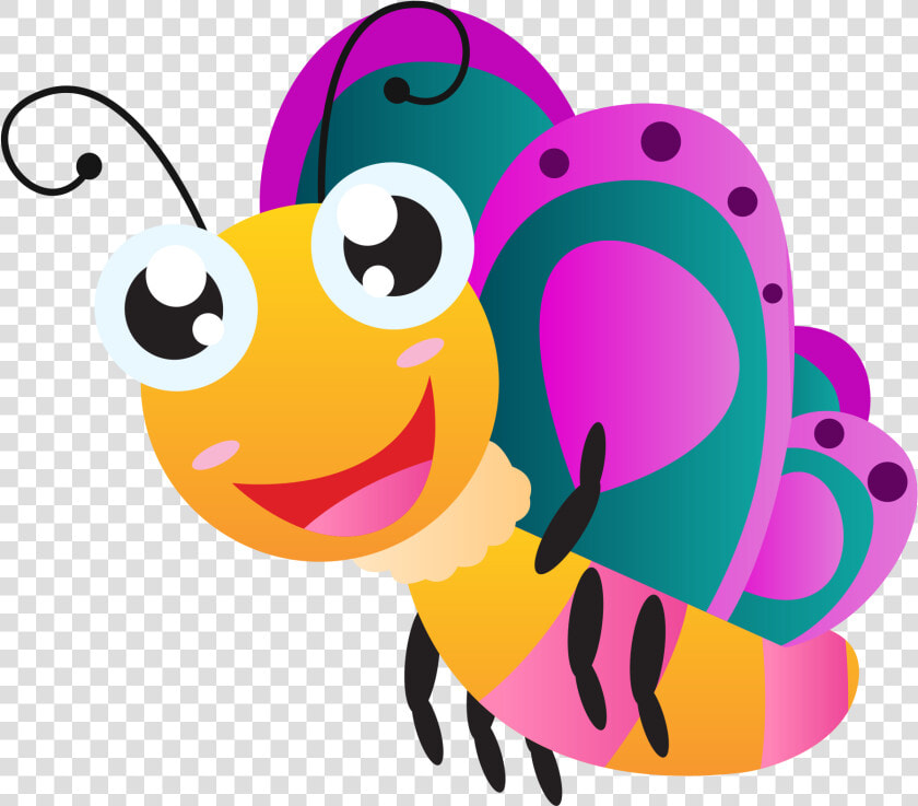 Smiley Clipart Butterfly   Animasi Kupu Kupu Cantik  HD Png DownloadTransparent PNG