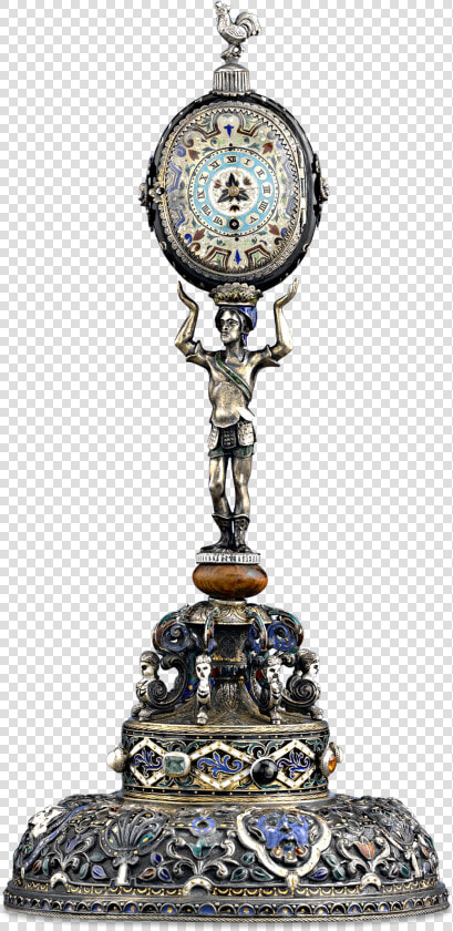 Viennese Enamel Soldier Clock   Quartz Clock  HD Png DownloadTransparent PNG