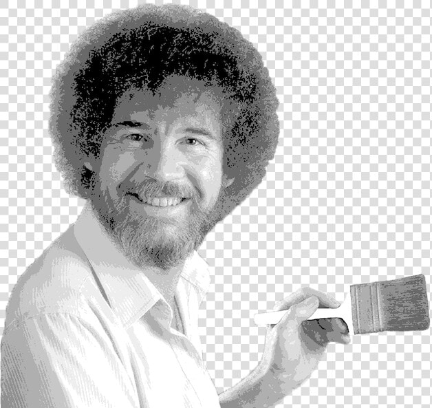 Transparent Man Hair Png   Bob Ross  Png DownloadTransparent PNG