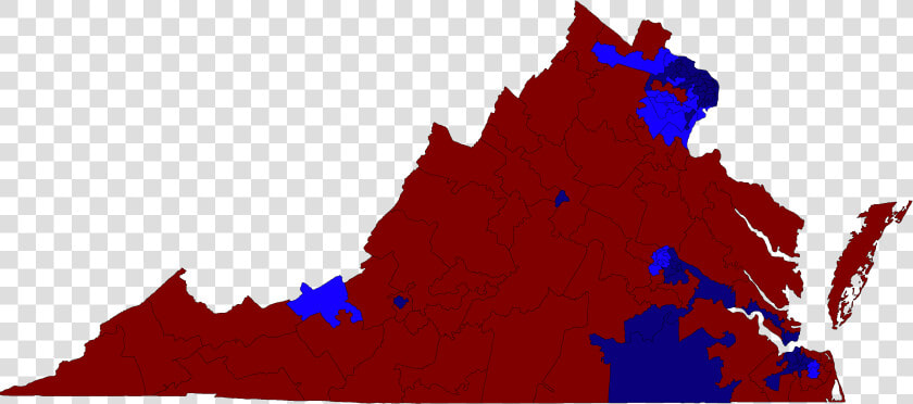 Virginia House Of Delegates Election Results Map 2017   Virginia Election Results 2019  HD Png DownloadTransparent PNG