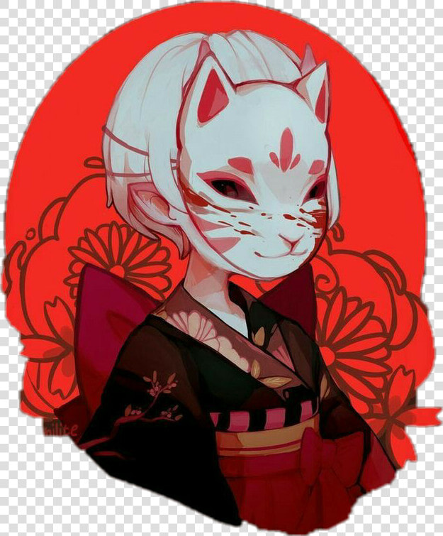 Transparent Kitsune Mask Png  Png DownloadTransparent PNG