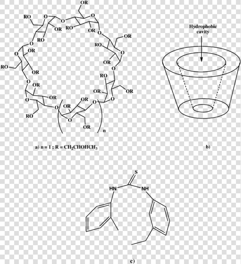 Hydroxypropyl Beta Cyclodextrin Structure  HD Png DownloadTransparent PNG