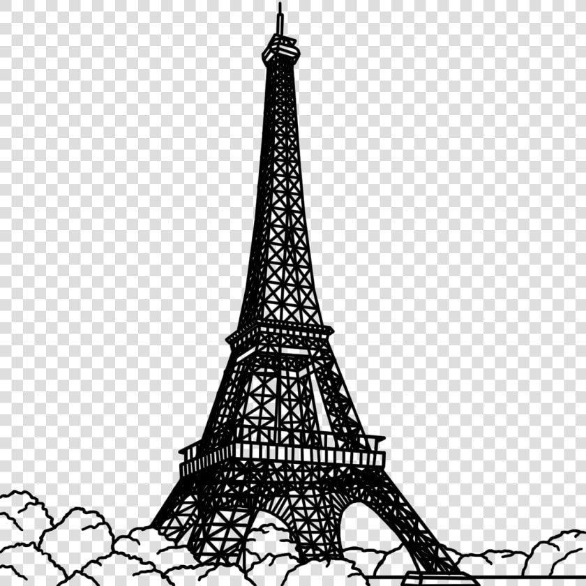 Eiffel Tower Silhouette Png Image Transparent Background   Cartoon Eiffel Tower Black And White  Png DownloadTransparent PNG