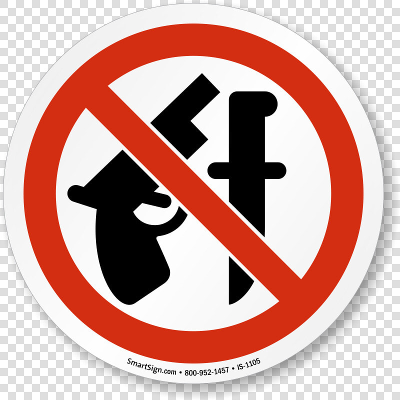 Iso Prohibited Action Signs   Printable No Weapons Allowed Sign  HD Png DownloadTransparent PNG