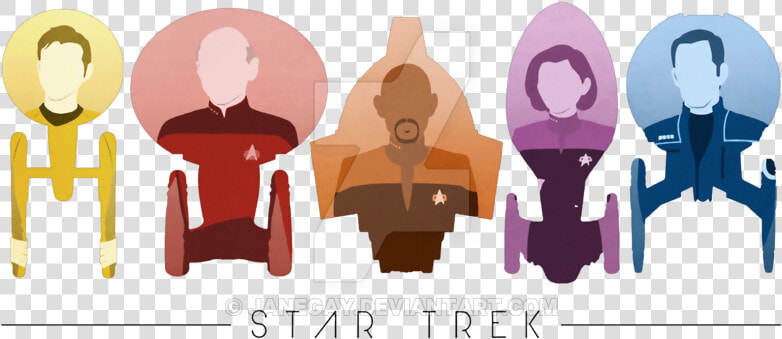 Star Trek Vector Royalty Free Stock   Star Trek Captains Art  HD Png DownloadTransparent PNG