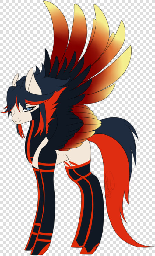 Asembr a  Female  Kill La Kill  Mare  Pegasus  Ponified    Cartoon  HD Png DownloadTransparent PNG