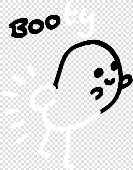 Art Funny Halloween Drag   Ghost Halloween Doodles Transparent  HD Png DownloadTransparent PNG