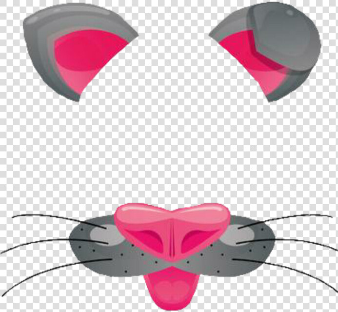   snapchat  filter  dogfilter  dog  puppy  kms  mask   Cat Nose Template  HD Png DownloadTransparent PNG