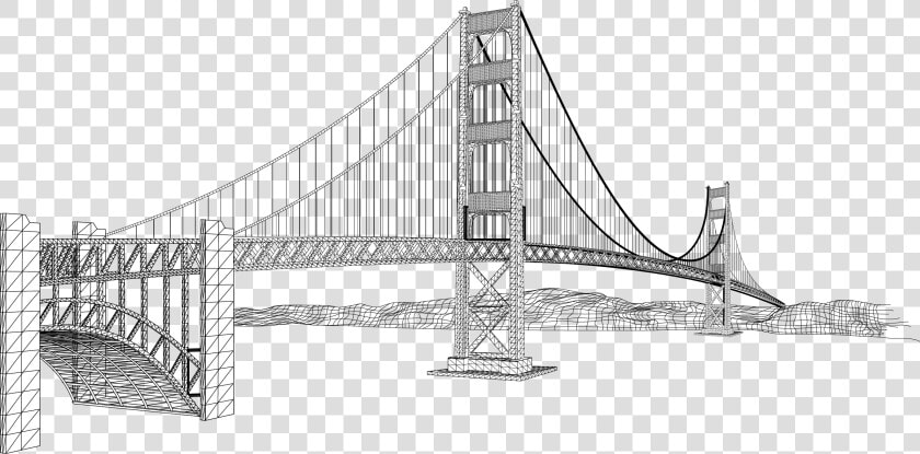 Golden Gate Bridge Ampera Bridge Euclidean Vector   Drawings Of Famous Buildings  HD Png DownloadTransparent PNG