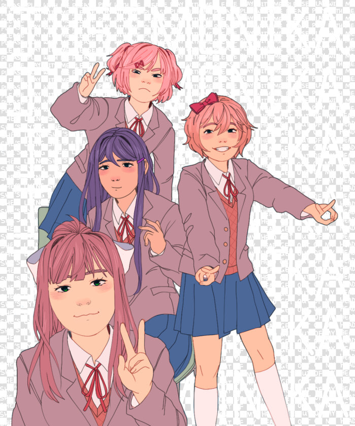 Luxjii Doki Doki Literature Club   Doki Doki Literature Club  HD Png DownloadTransparent PNG