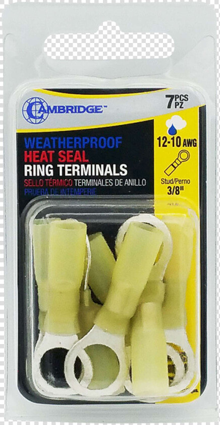 T13751 Yellow Heat Shrink Ring Terminal Package   Brush  HD Png DownloadTransparent PNG