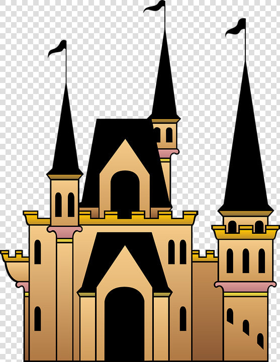 Castle  Flags  Windows  Roof  Towers   Castle Clipart Transparent Background  HD Png DownloadTransparent PNG